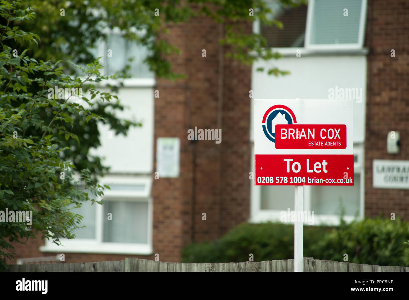 For sale and to let signs for Estate agent Brian Cox in Harrow London