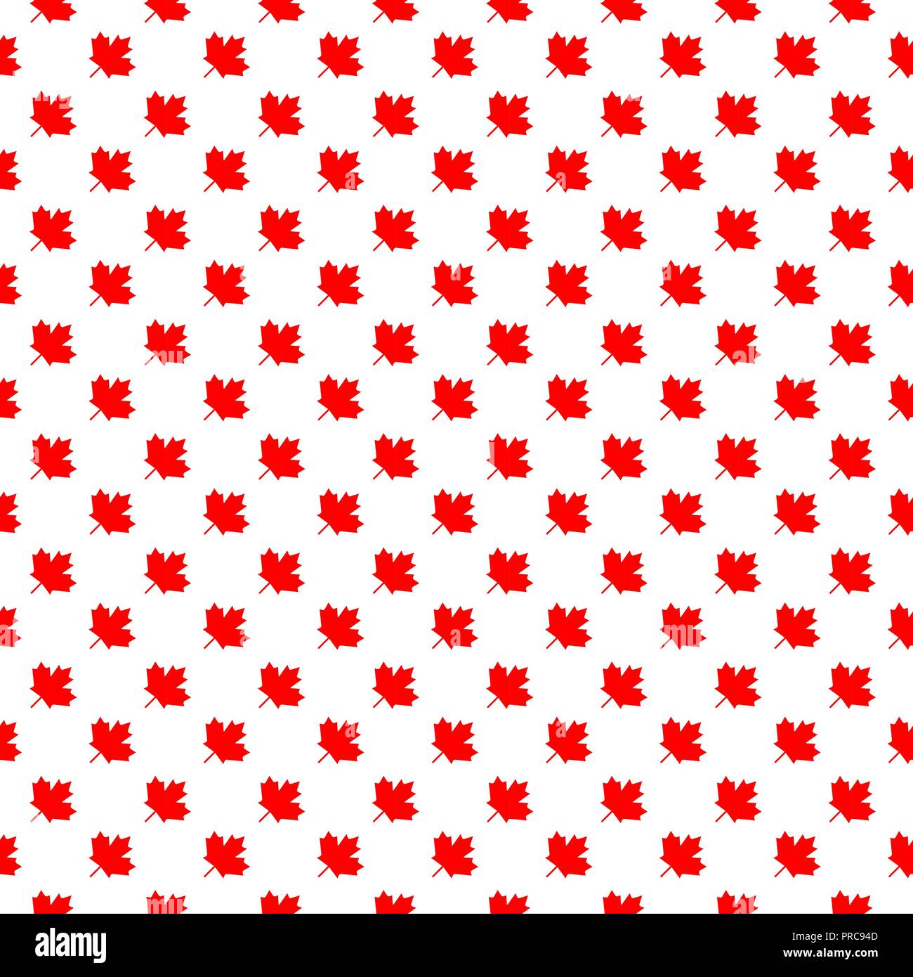 Abstract Canadian backgrounds. Seamless pattern from repeating maple leaves, vector illustration. Stock Vector