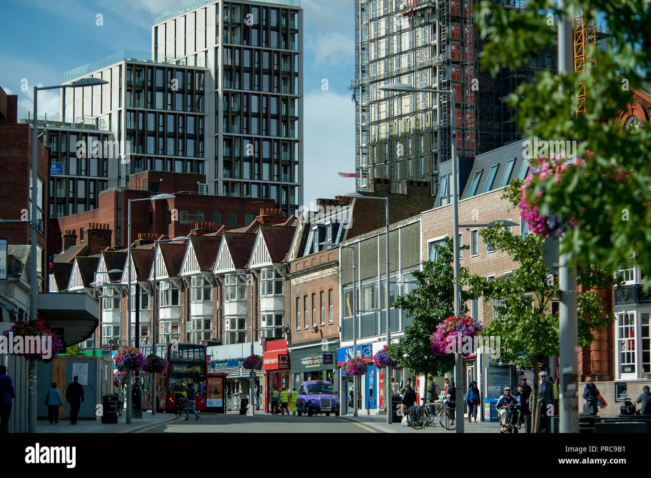 New built devolopment in Harrow town centre, a London borough Stock