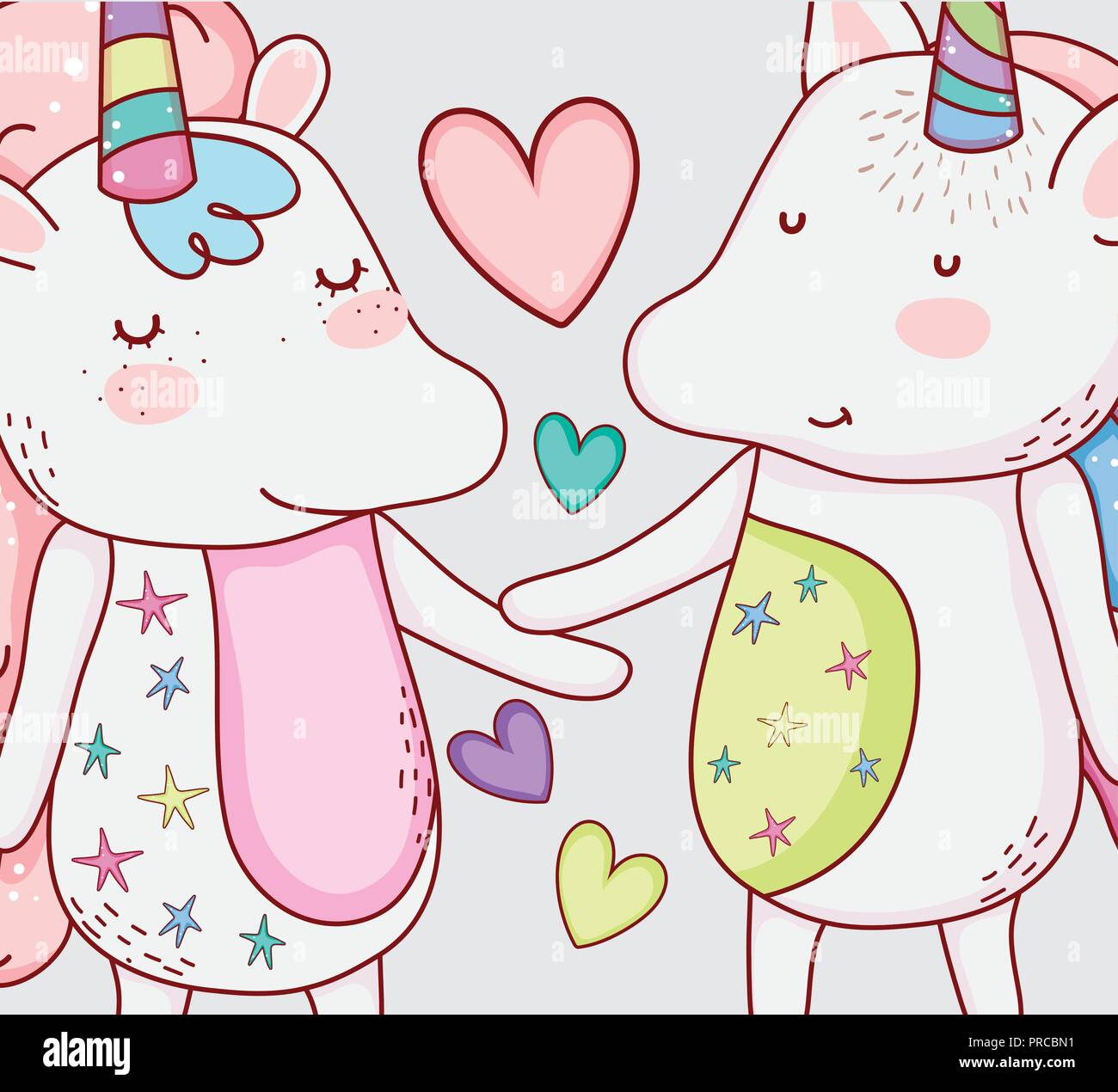 Couple of unicorns hires stock photography and images Alamy