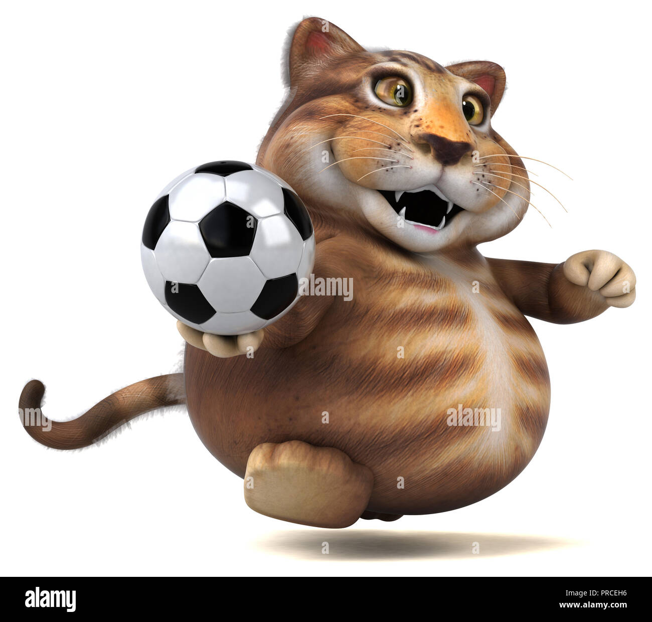 Fun cat - 3D Illustration Stock Photo - Alamy