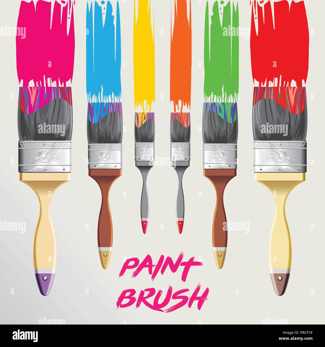 paint brush Illustration vector Stock Vector