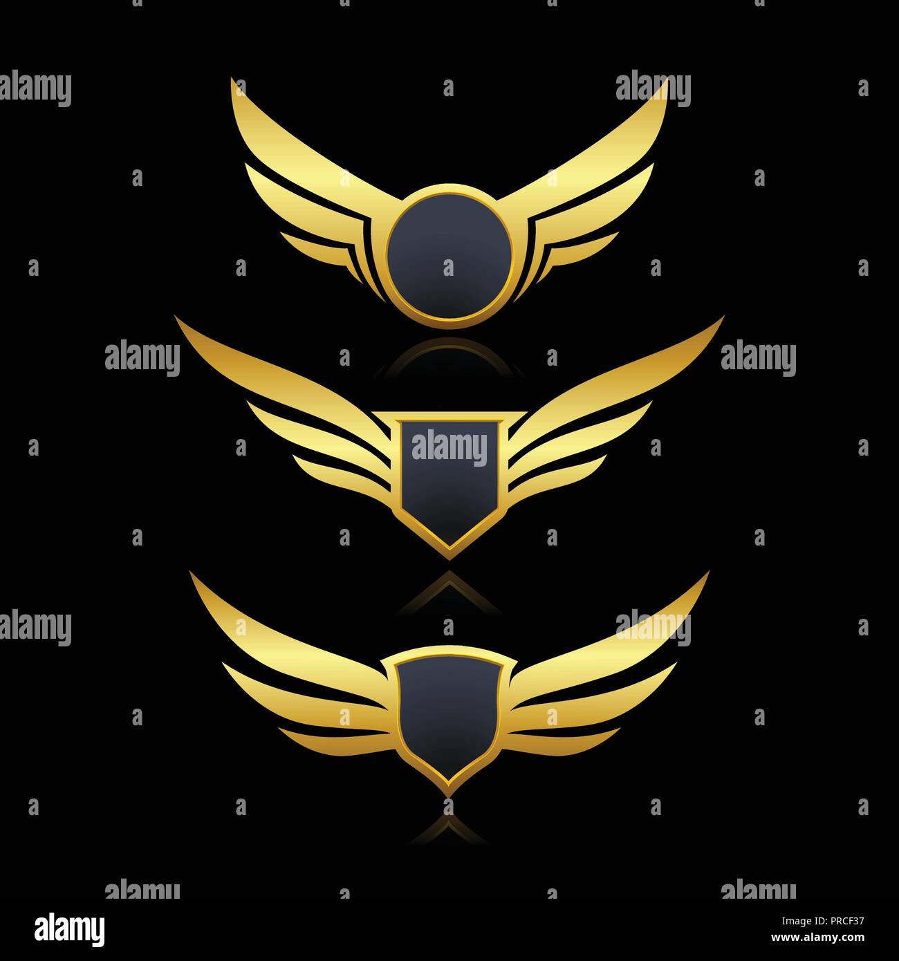 Radiator wings emblem Stock Vector Images Alamy