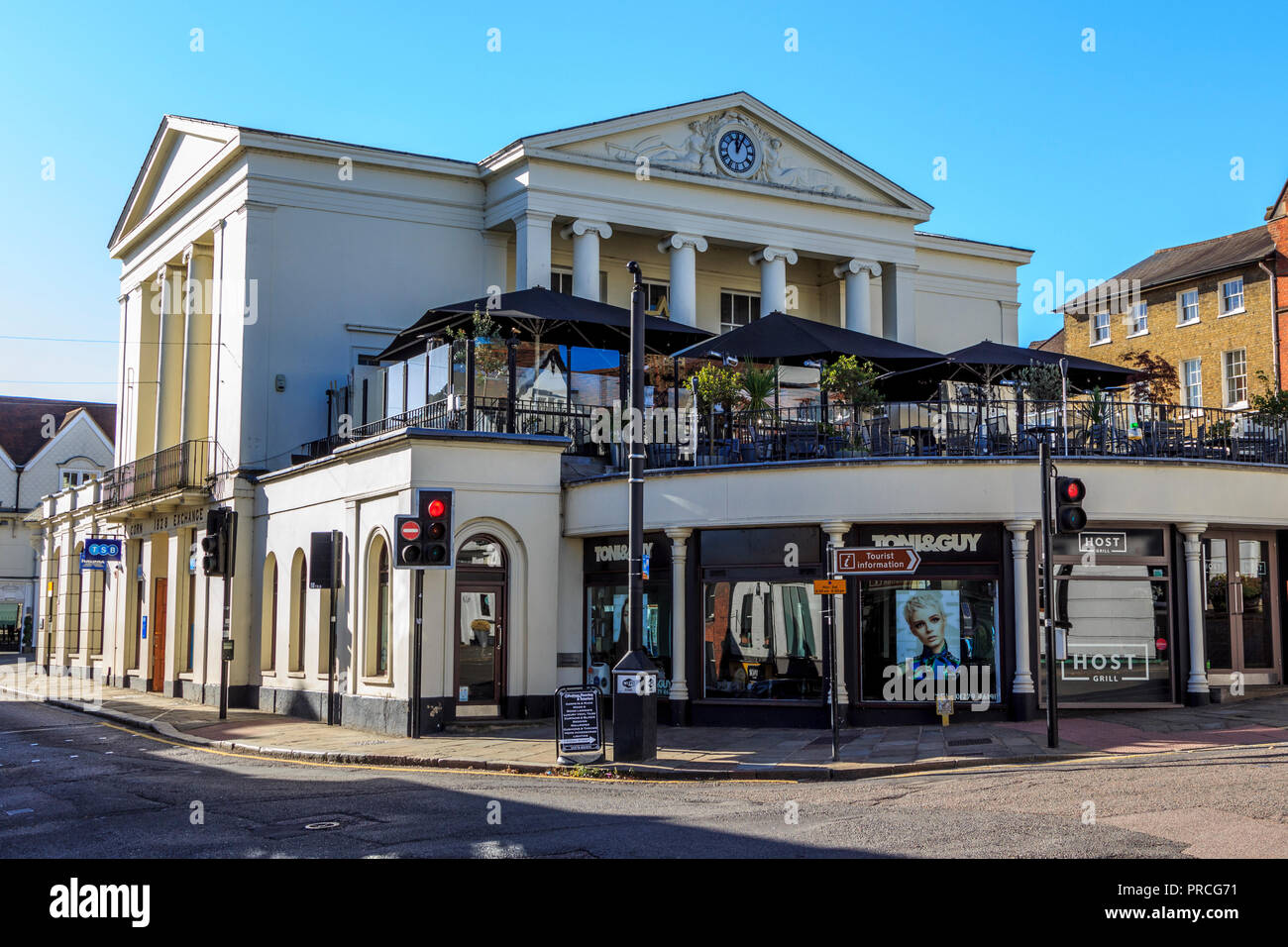 stortford town centre high street ,a quaint historic market