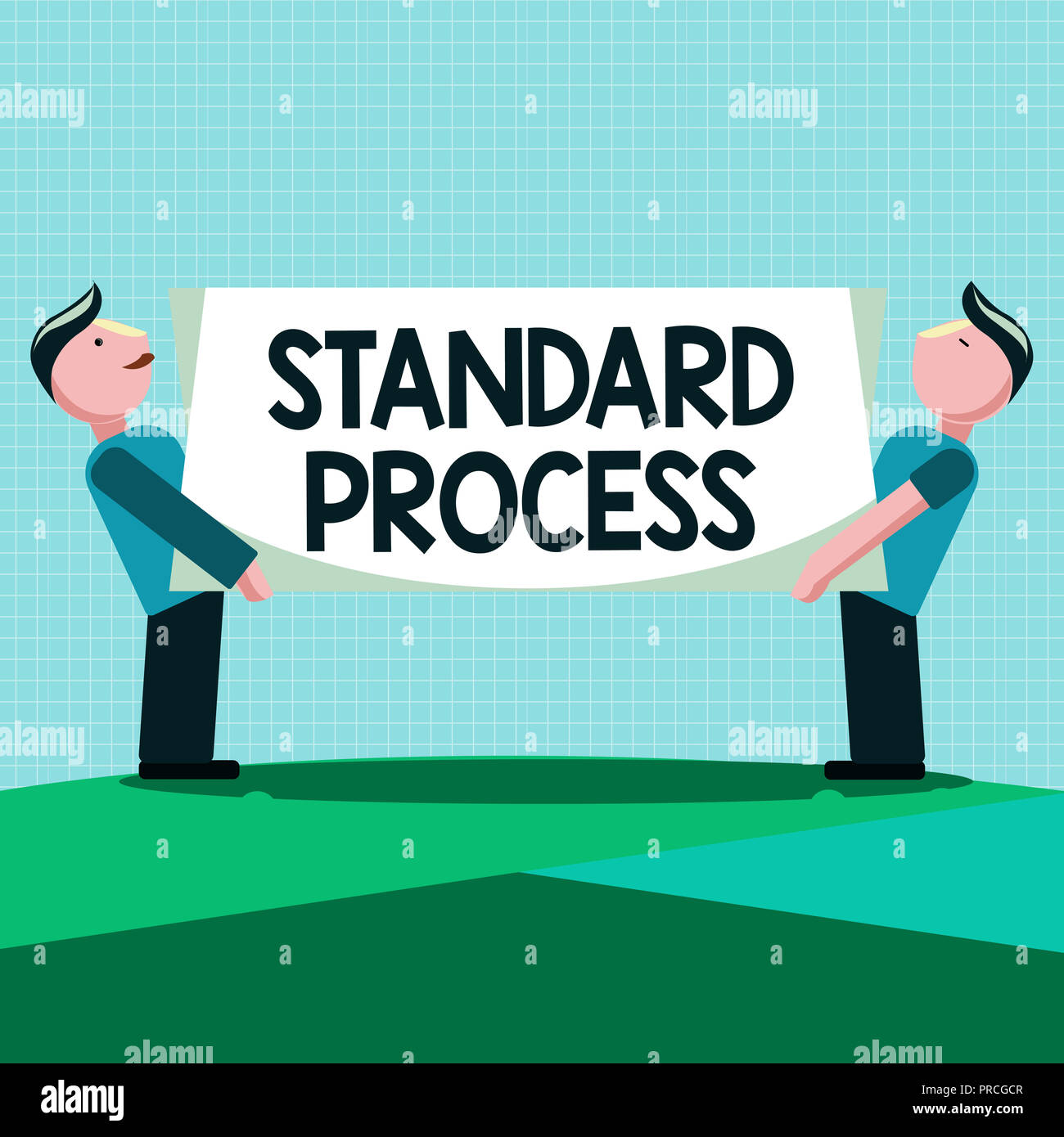 Writing note showing Standard Process. Business photo showcasing rules ...