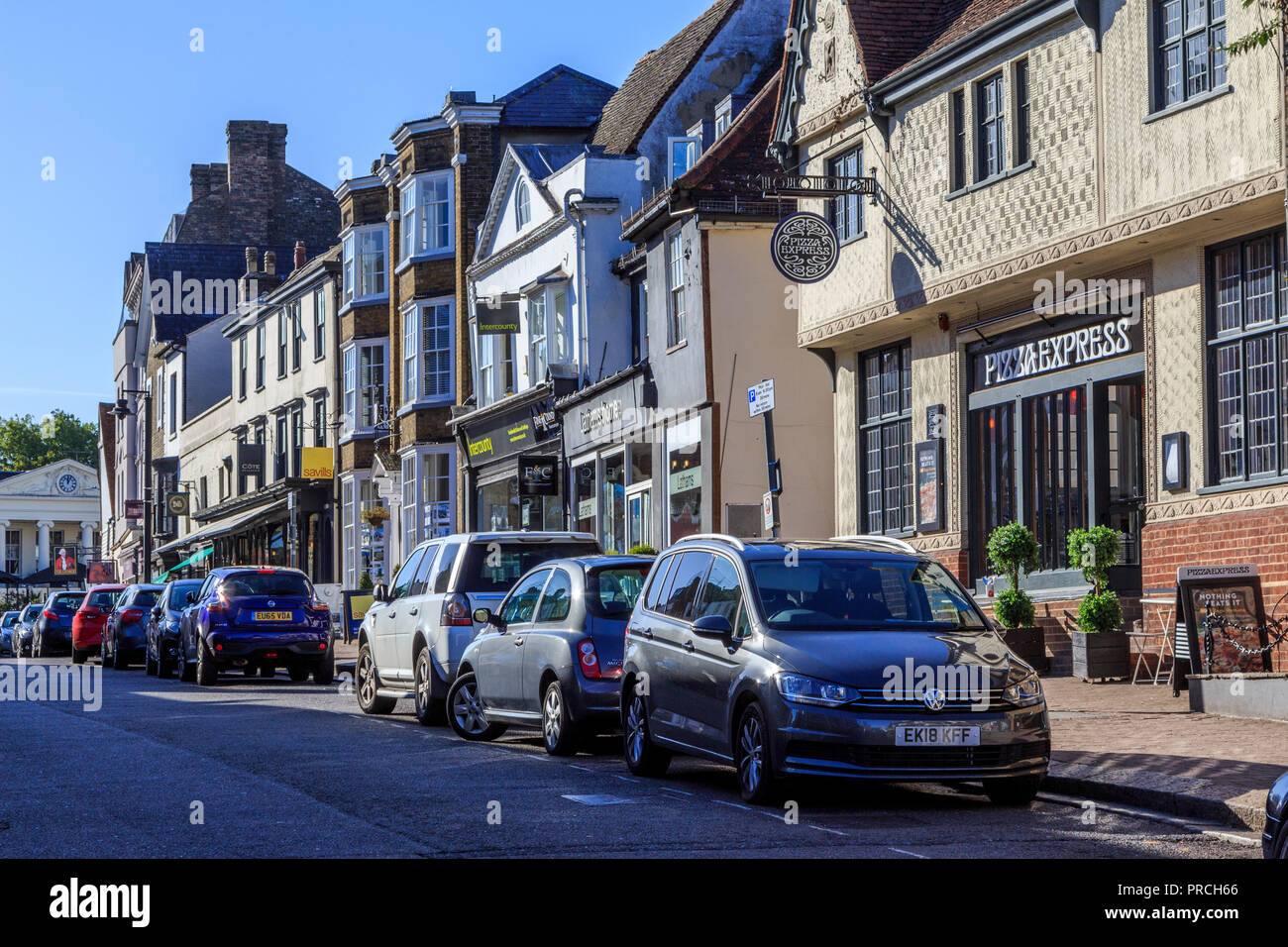 stortford town centre high street ,a quaint historic market