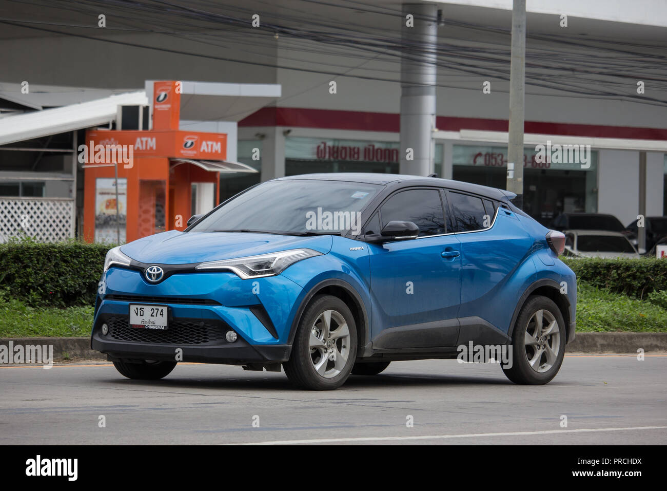 Chiangmai Thailand September 6 18 New Toyota Chr Subcompact Crossover Suv Hybrid Car Car On Road No 121 To Chiangmai City Stock Photo Alamy
