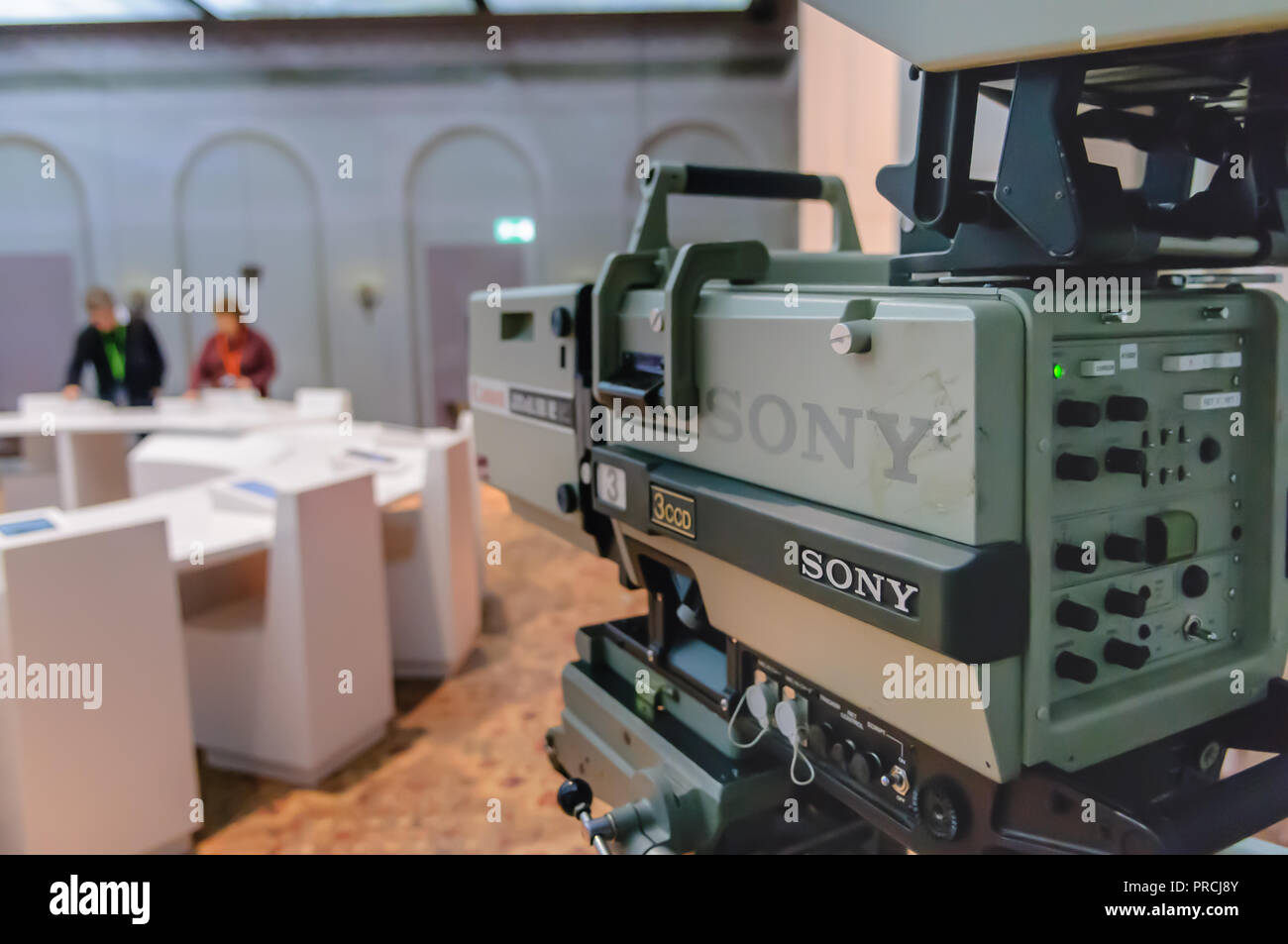 Sony television broadcast camera Stock Photo