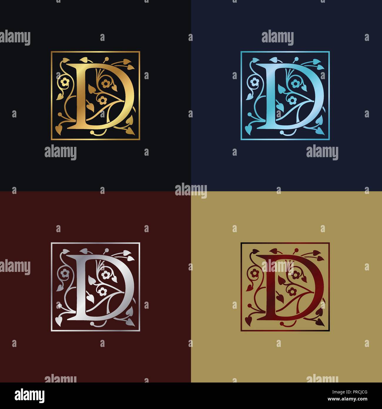 Letter D Decorative Logo Stock Vector Image & Art Alamy