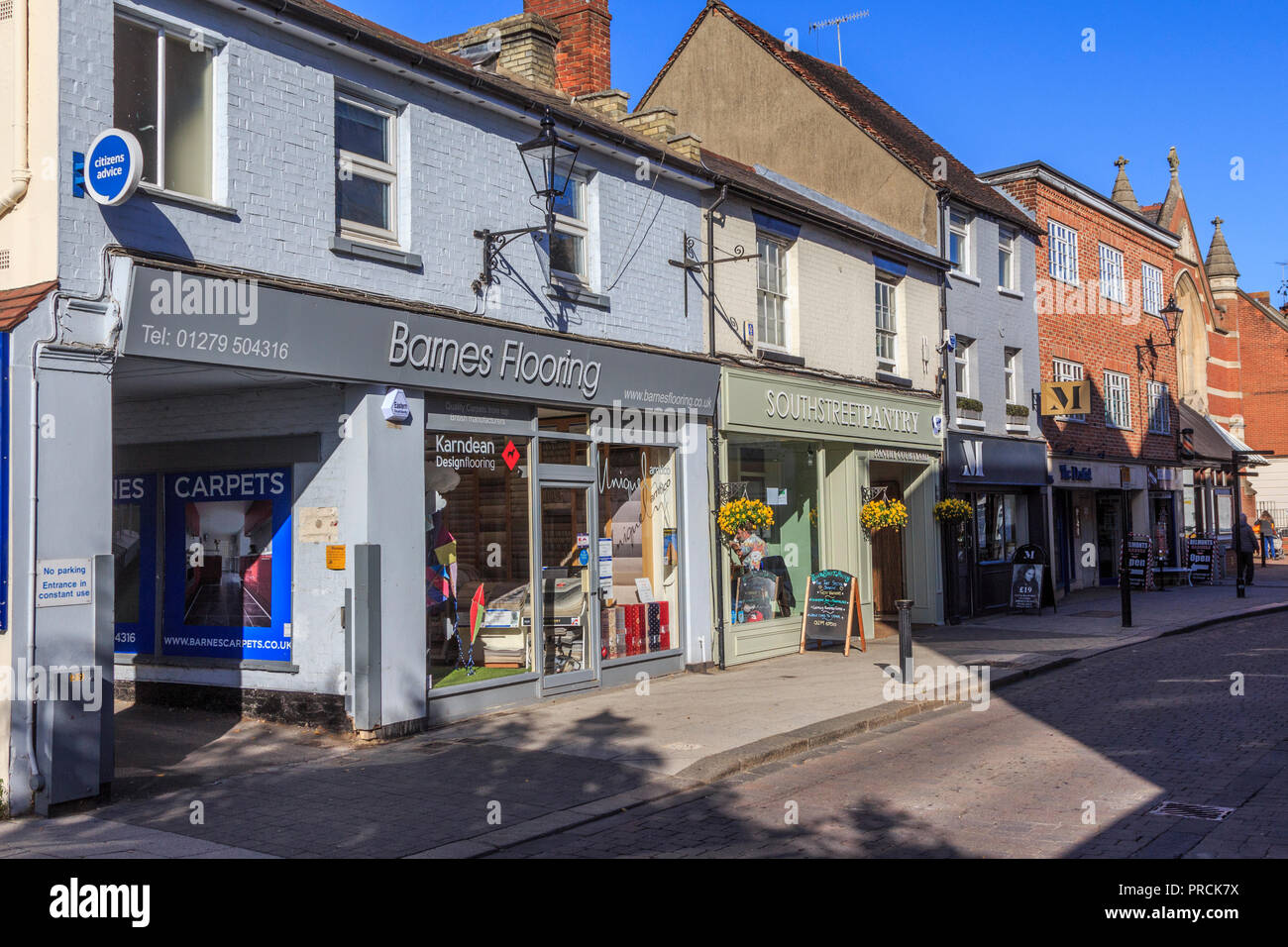 stortford town centre high street ,a quaint historic market