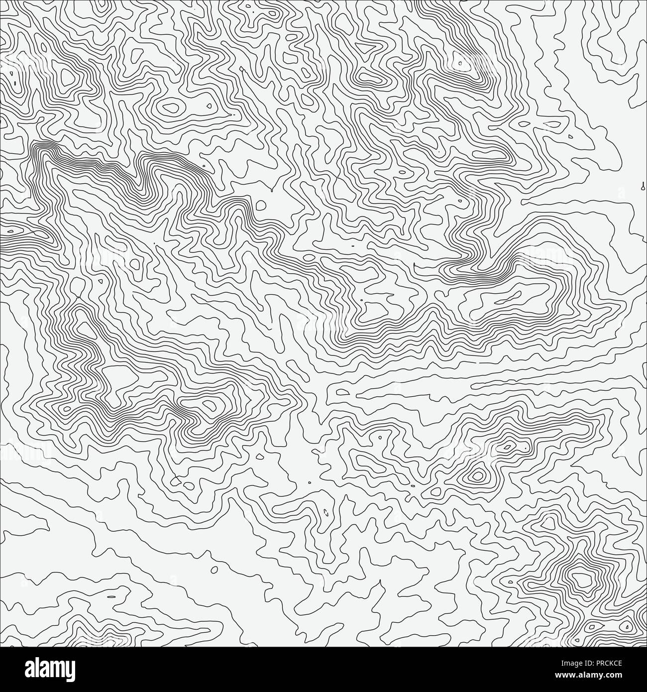 Topographic map background concept with space for your copy. Topo contour map background, vector illustration Stock Vector