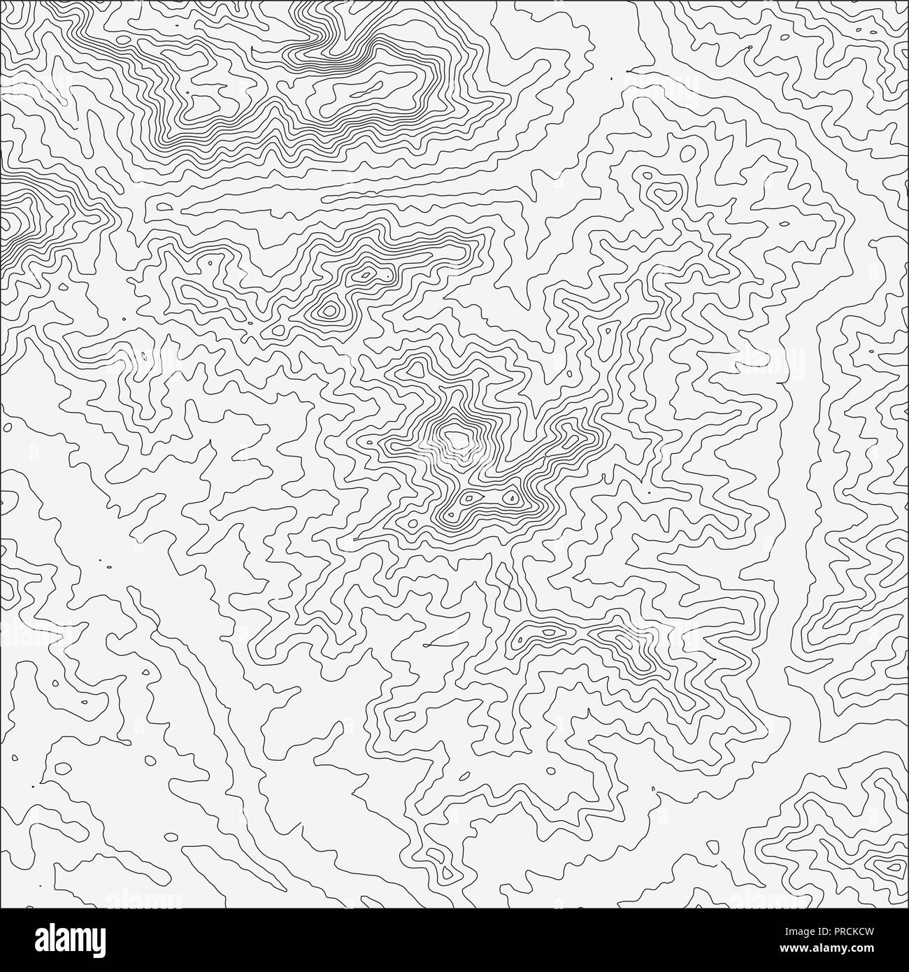 Topographic map background concept with space for your copy. Topo contour map background, vector illustration Stock Vector