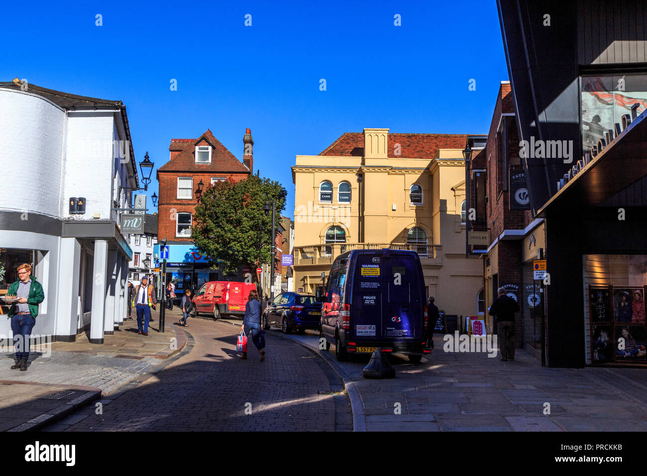 stortford town centre high street ,a quaint historic market