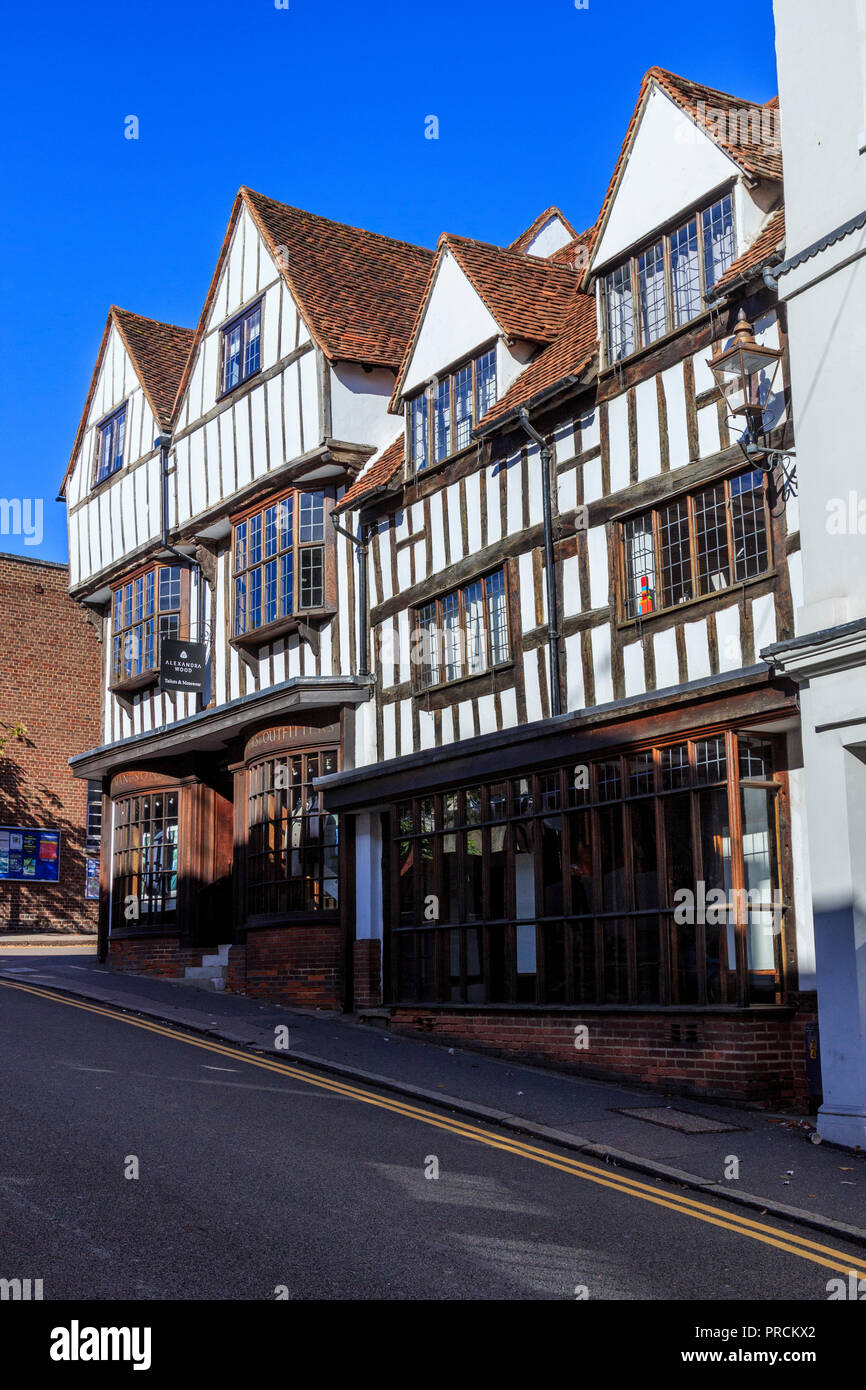 stortford town centre high street ,a quaint historic market