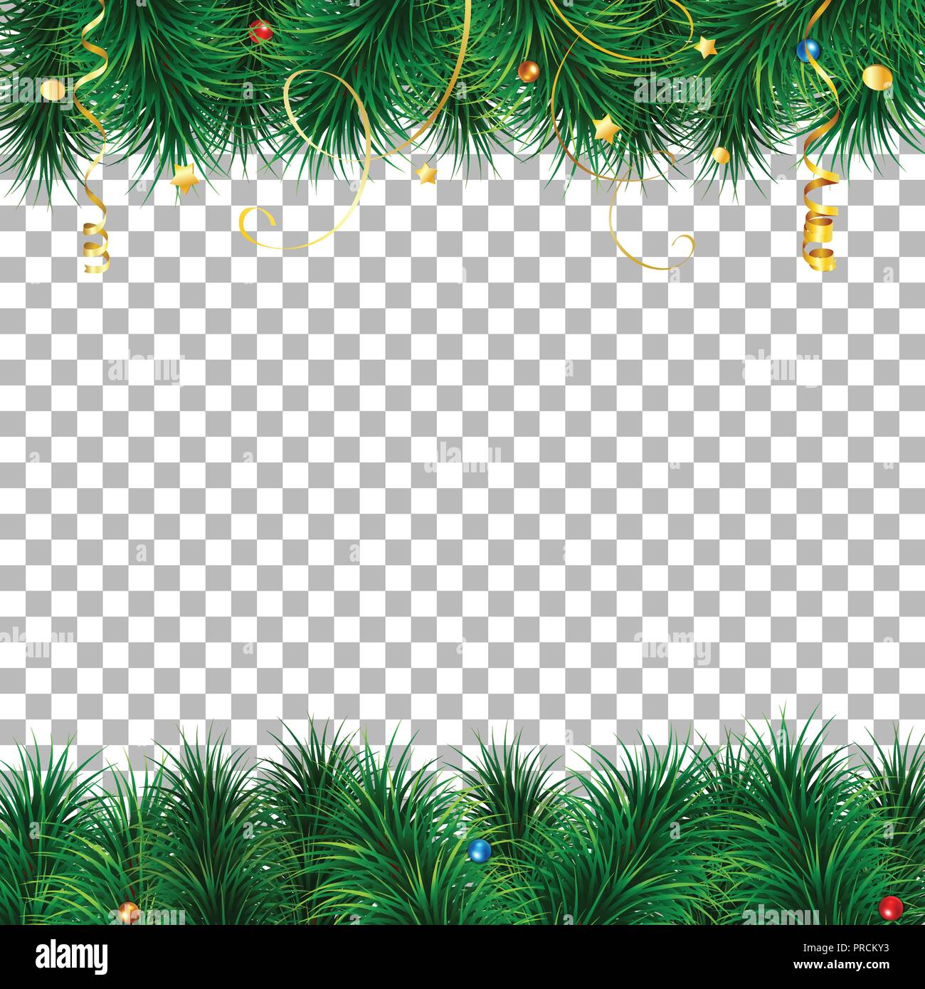 Christmas and New Year Frame Stock Vector