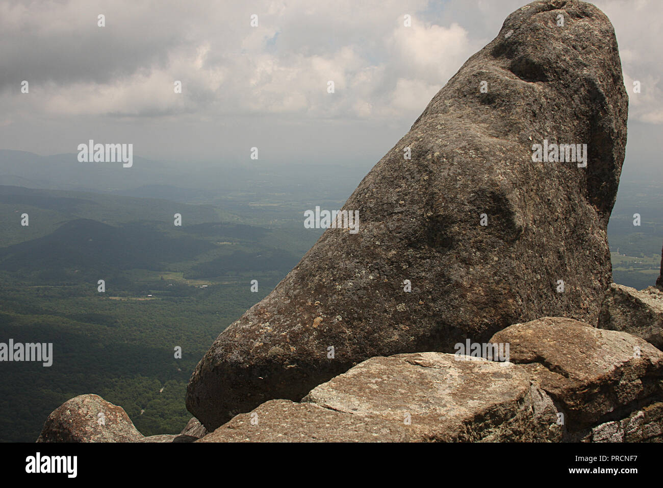 View from Sharp Top on Virginia's Blue Ridge Parkway, USA Stock Photo