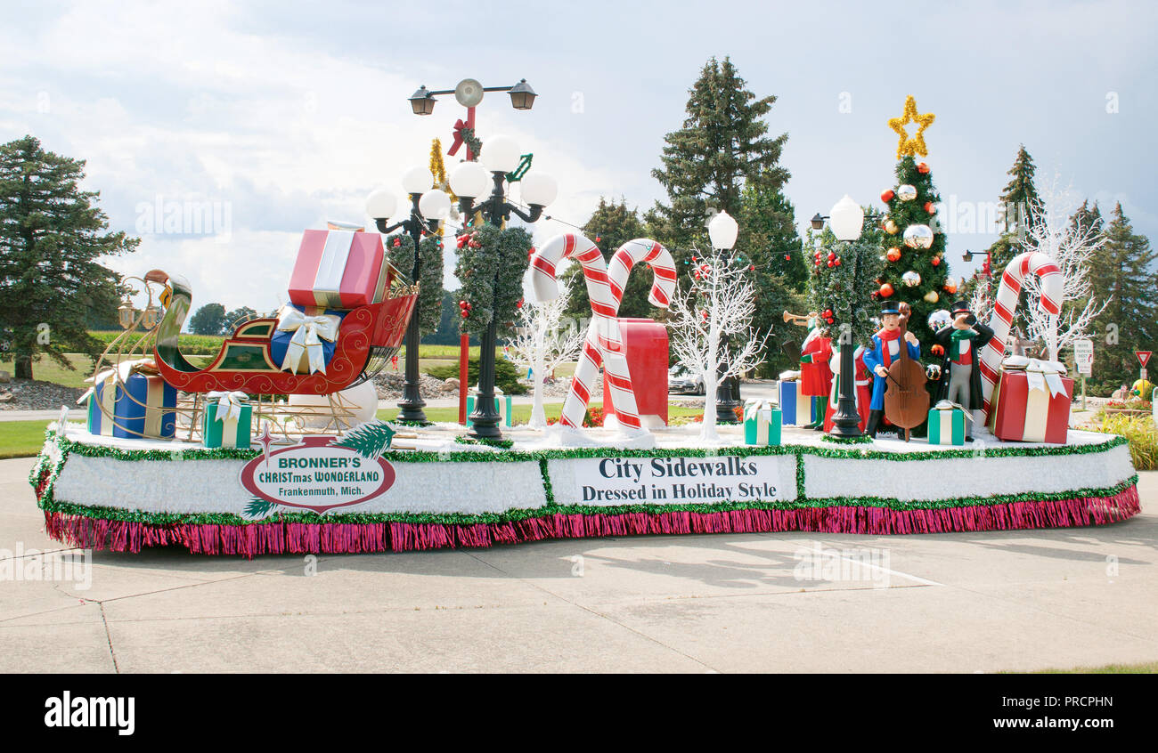 Bavarian-Themed Christmas Town in Frankenmuth, Michigan Stock Photo - Alamy