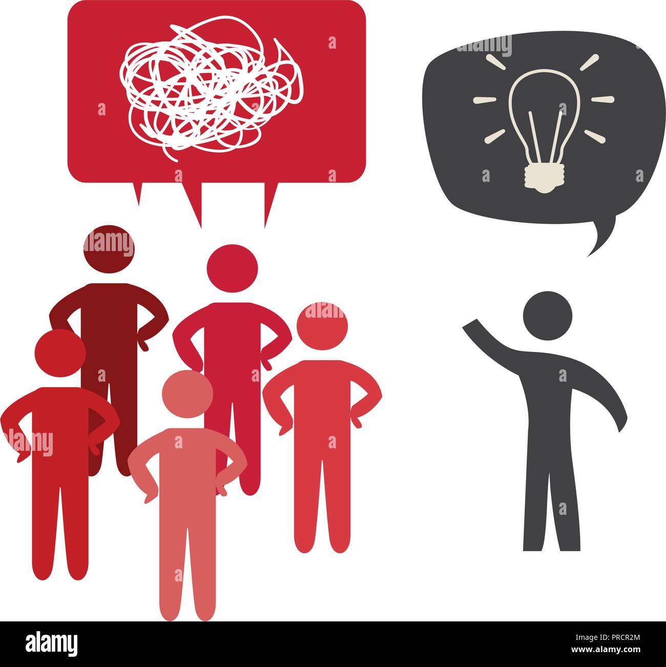 group of people with speech bubbles vector illustration design Stock ...