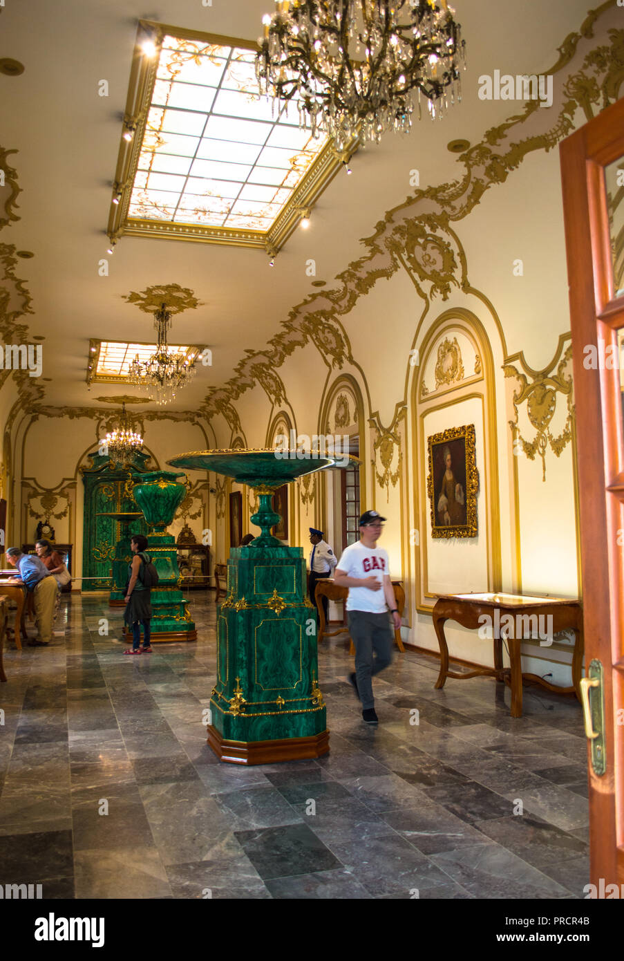 Inside of the National History museum, Chapultepec castle, Mexico City, Stock Photo