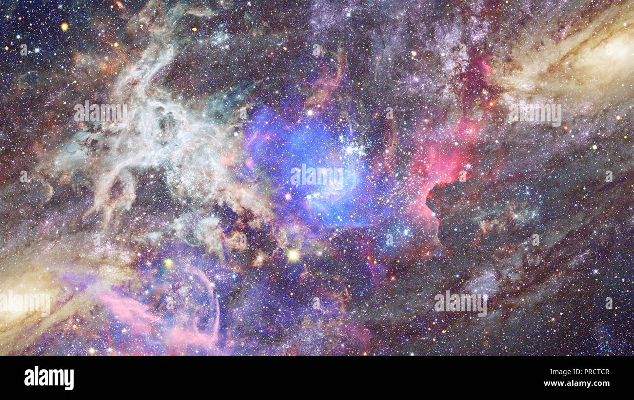 Nebula and galaxies in deep space. Elements of this image furnished by ...