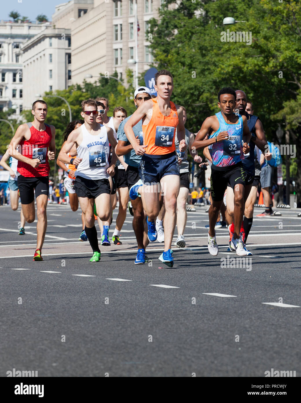 Race runners at Navy Mile Washington, DC USA Stock Photo Alamy