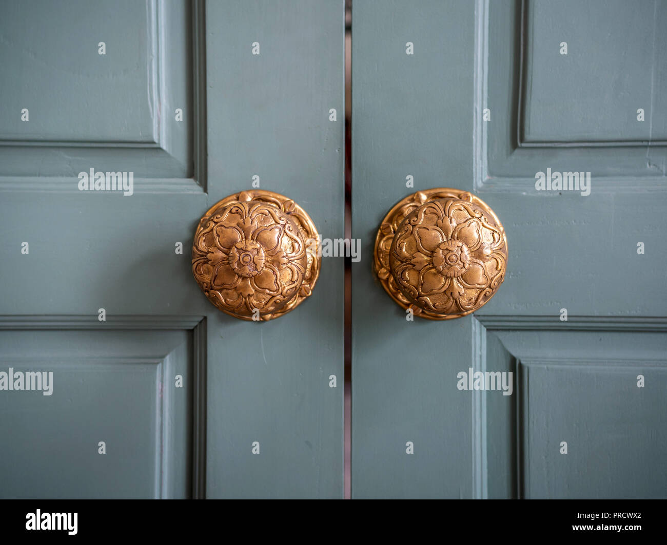 Classic Vintage Golden Door Knobs Antique Door Knobs With