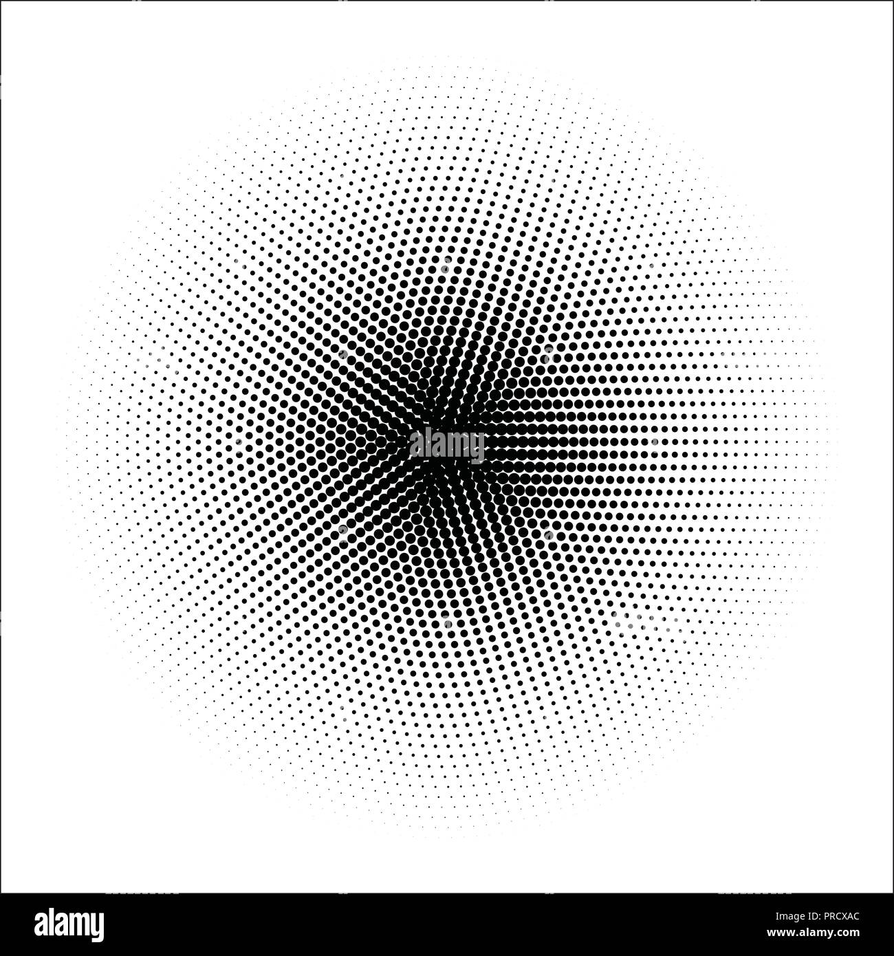 Vector retro style dotwork background. Abstract dotted stippling engraving texture Stock Vector