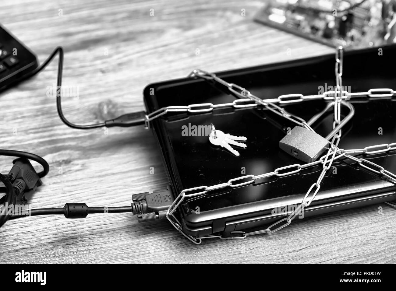 World Day without internet items of computer equipment Stock Photo - Alamy