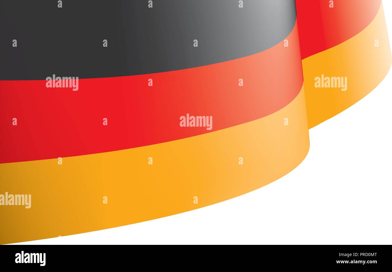Germany flag, vector illustration on a white background Stock Vector ...