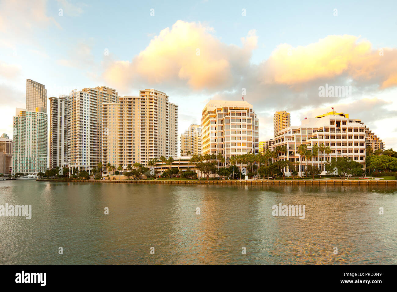 Brickell Key, Miami, Florida, USA Stock Photo
