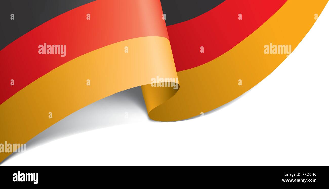 Germany flag, vector illustration on a white background Stock Vector ...