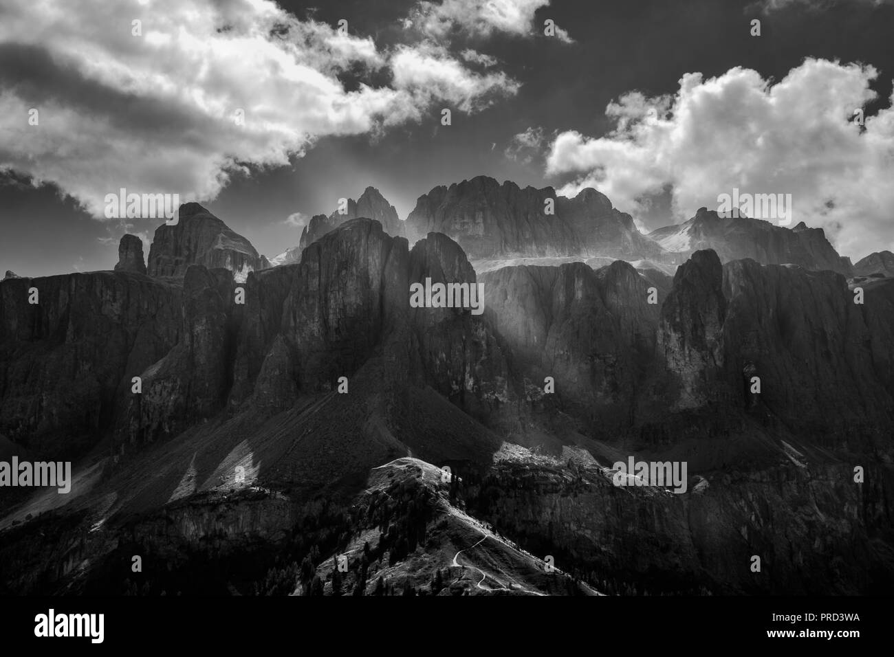 Black white view mountains Black and White Stock Photos & Images - Alamy