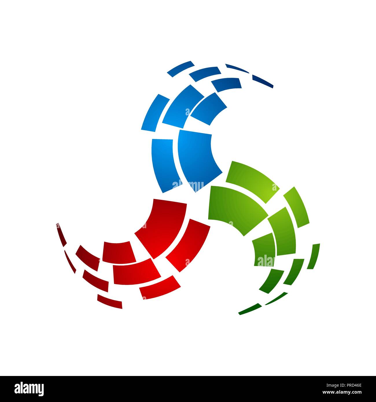 Abstract tech vector logo design template. Molecule, nanotechnology Stock Vector