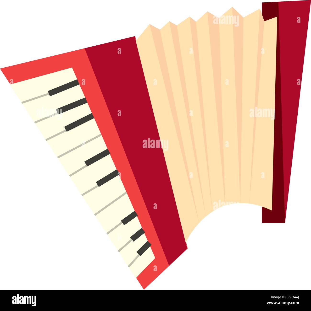 accordion wind musical instrument image vector illustration Stock ...
