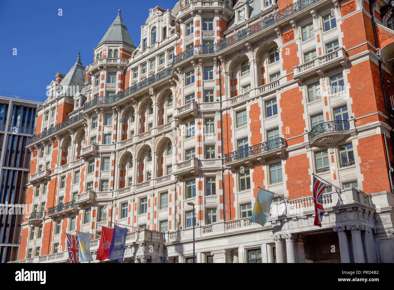 Mandarin Oriental Hotel In Hyde Park, London Stock Photo