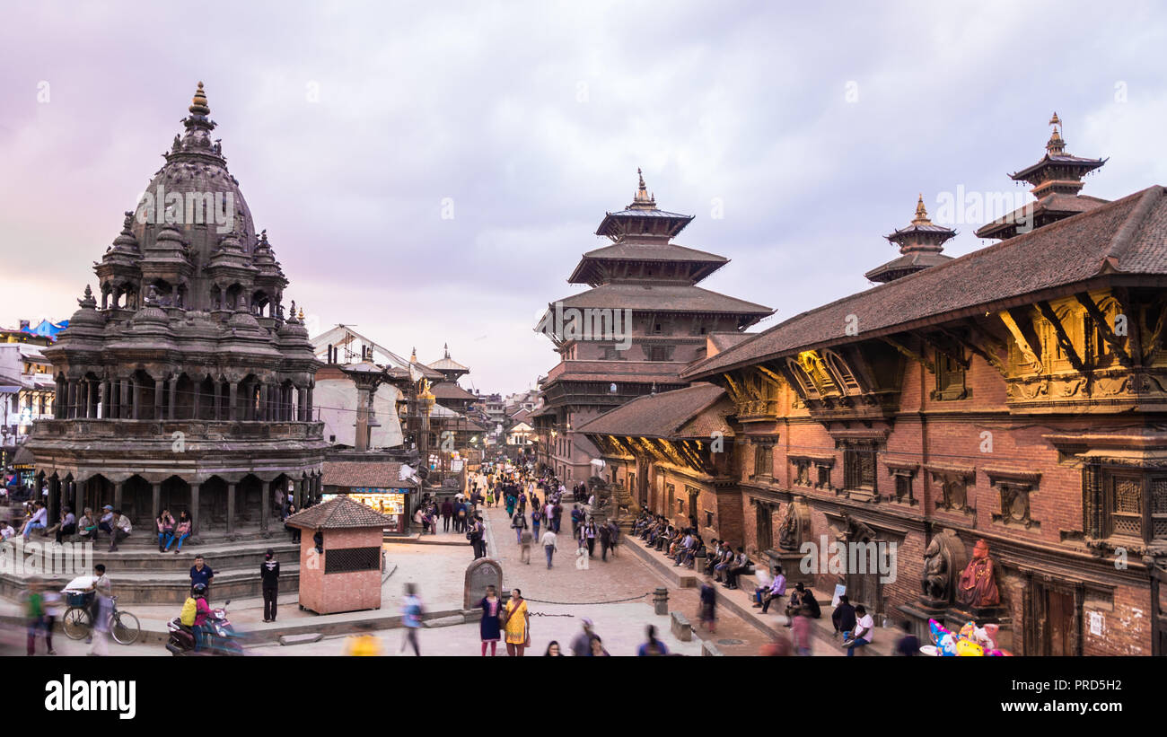 Nepal temple patan Stock Photo