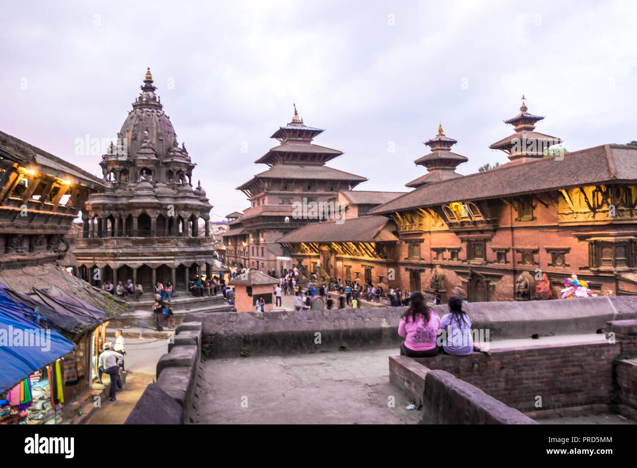 Nepal temple patan Stock Photo