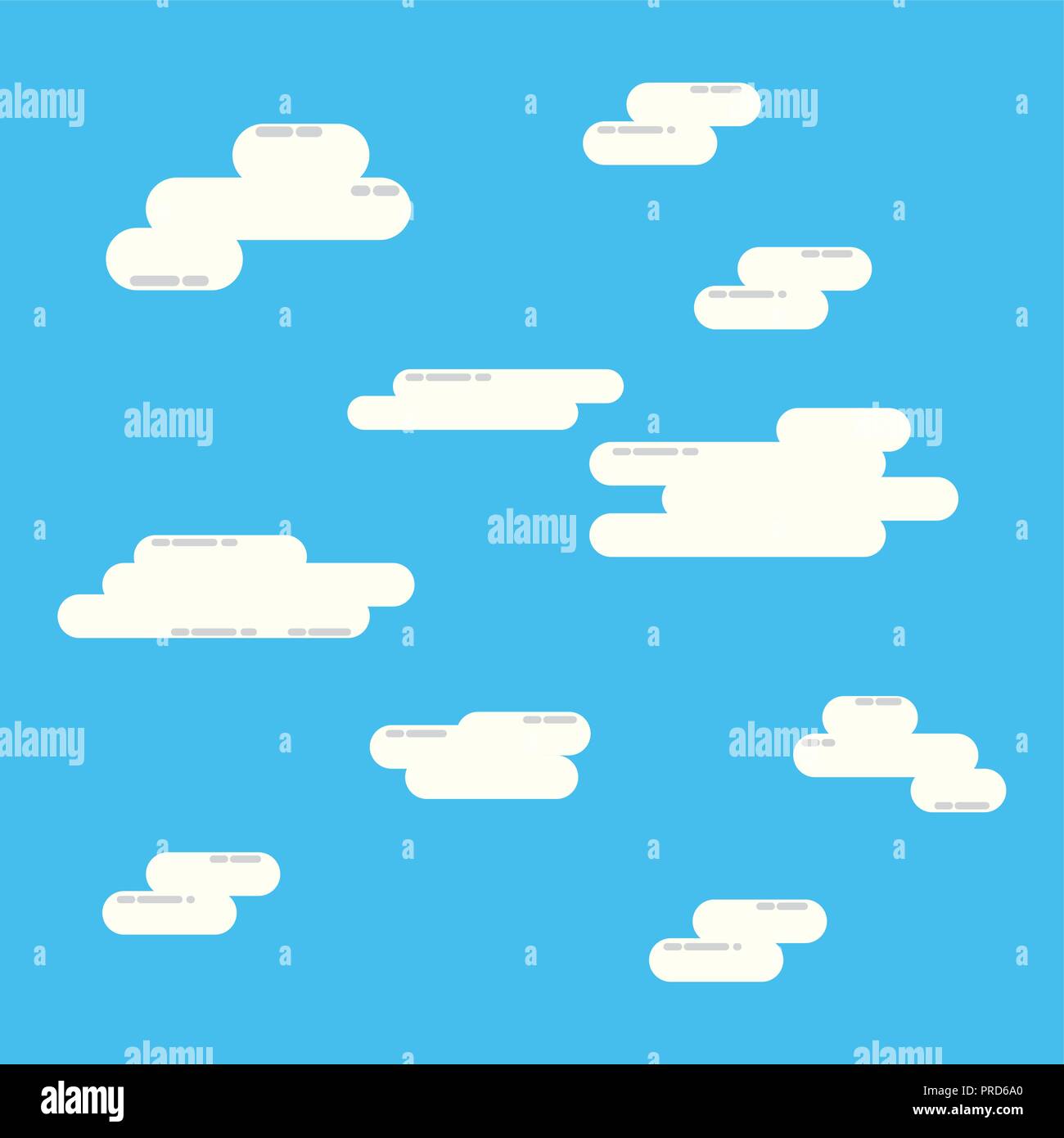 clouds weather sky nature design vector illustration Stock Vector Image ...