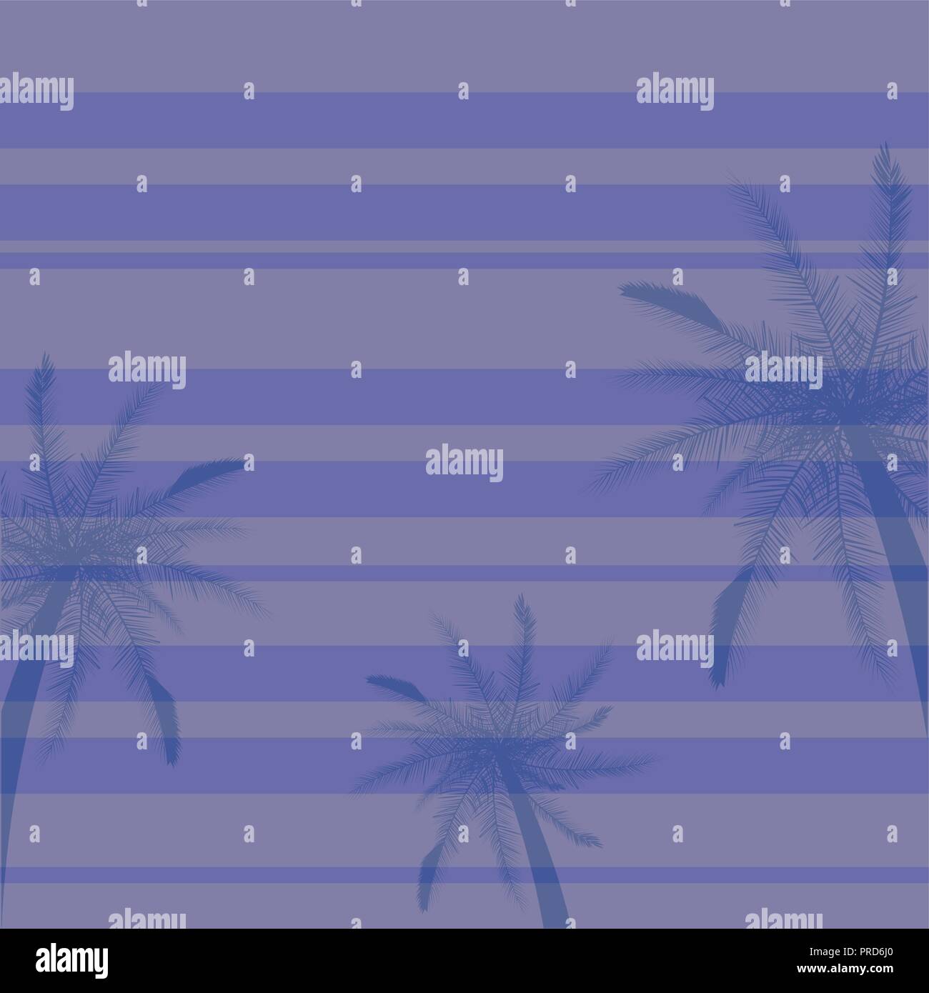 tropical palms tree stripes purple background vector illustration Stock Vector