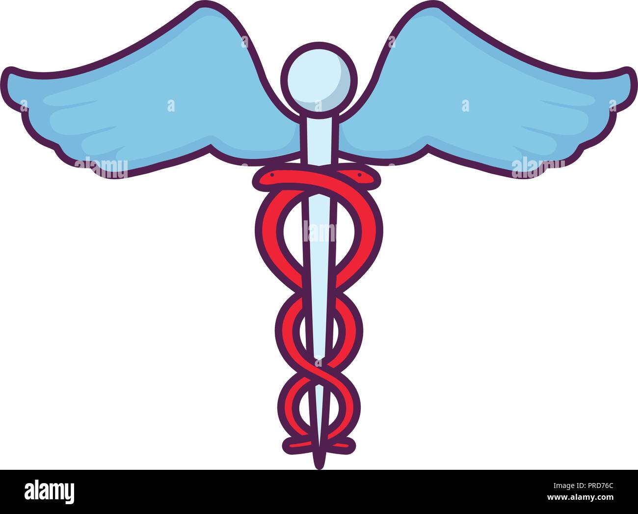 medical symbol with wings and snake vector illustration design Stock Vector Image & Art Alamy
