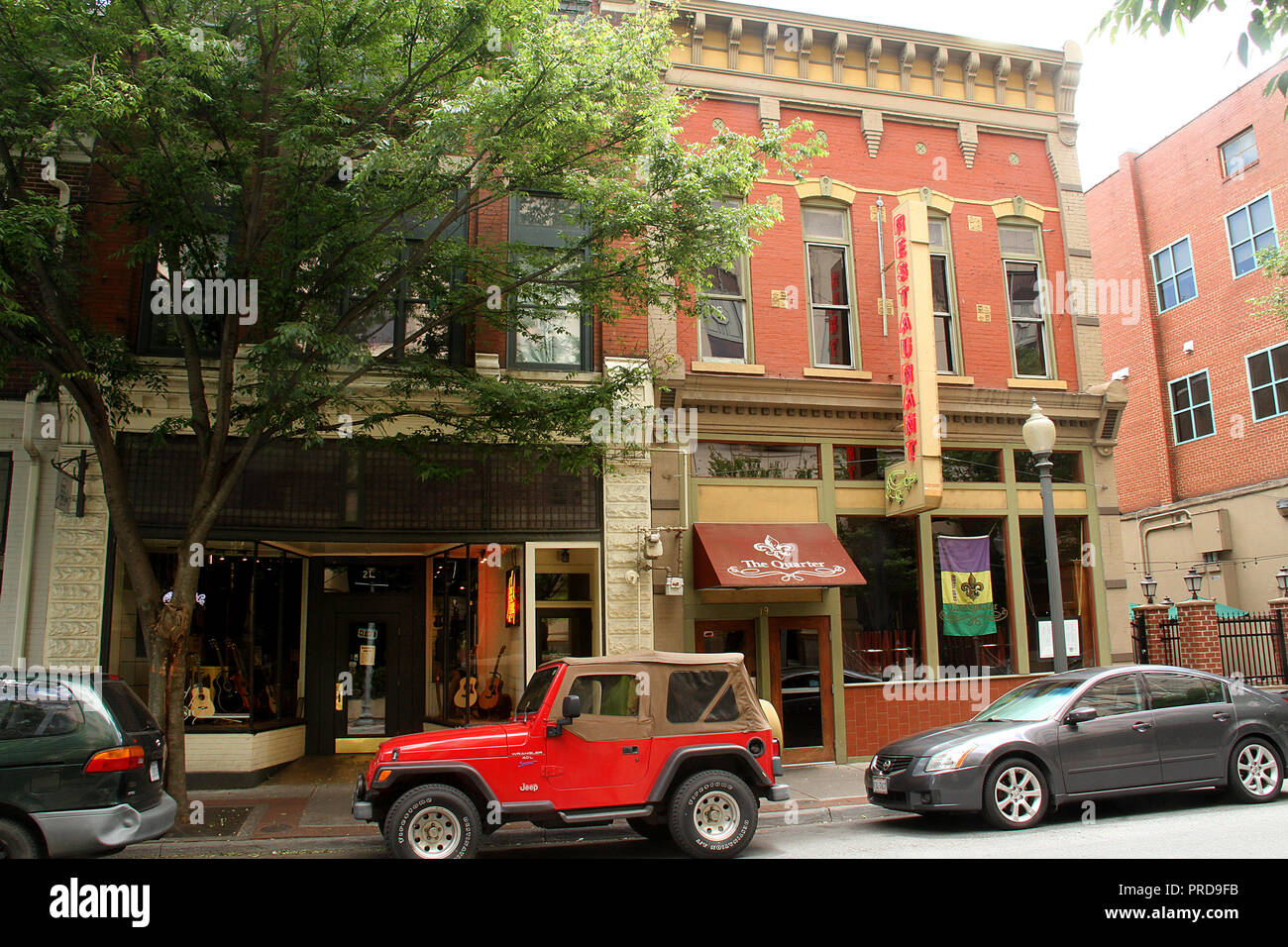 Buildings and stores in downtown Roanoke, Virginia, USA Stock Photo Alamy