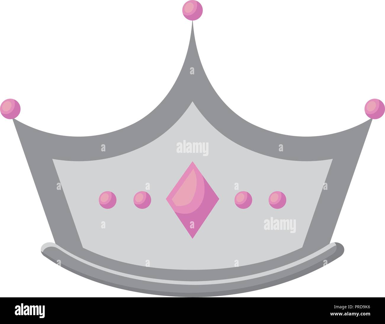 monarchical crown with gemstones vector illustration design Stock ...