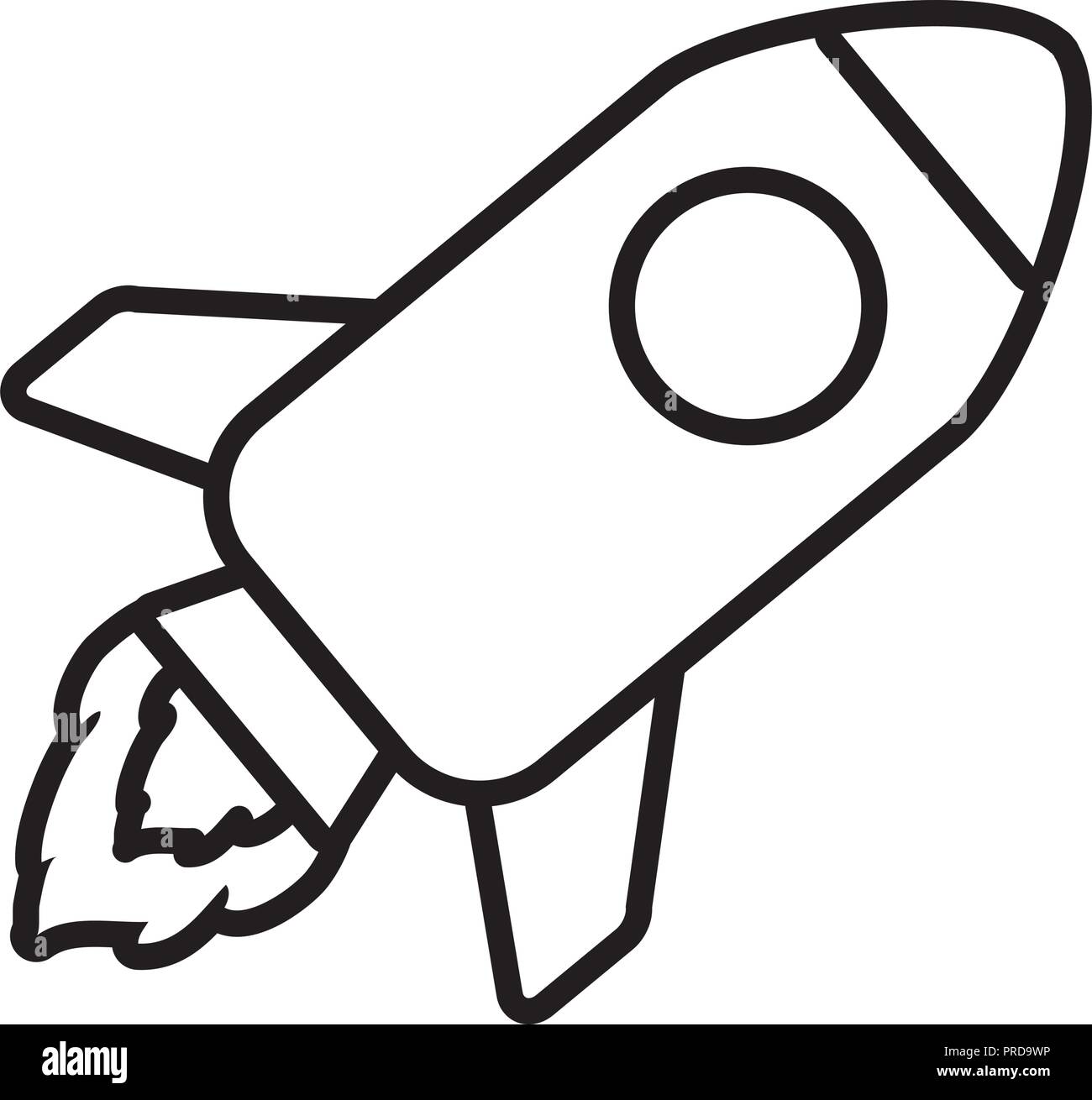rocket start up icon vector illustration design Stock Vector
