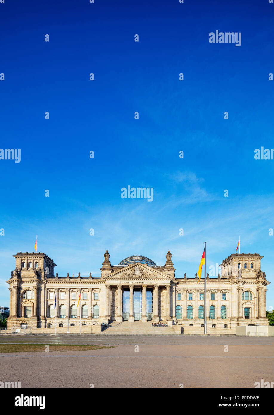 Europe, Germany, Brandenburg, Berlin, Reichstag government building Stock Photo