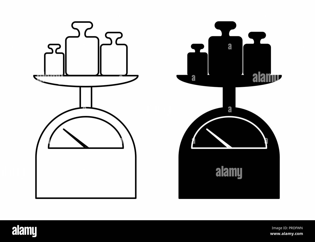 Mechanical scales Stock Vector Images Alamy