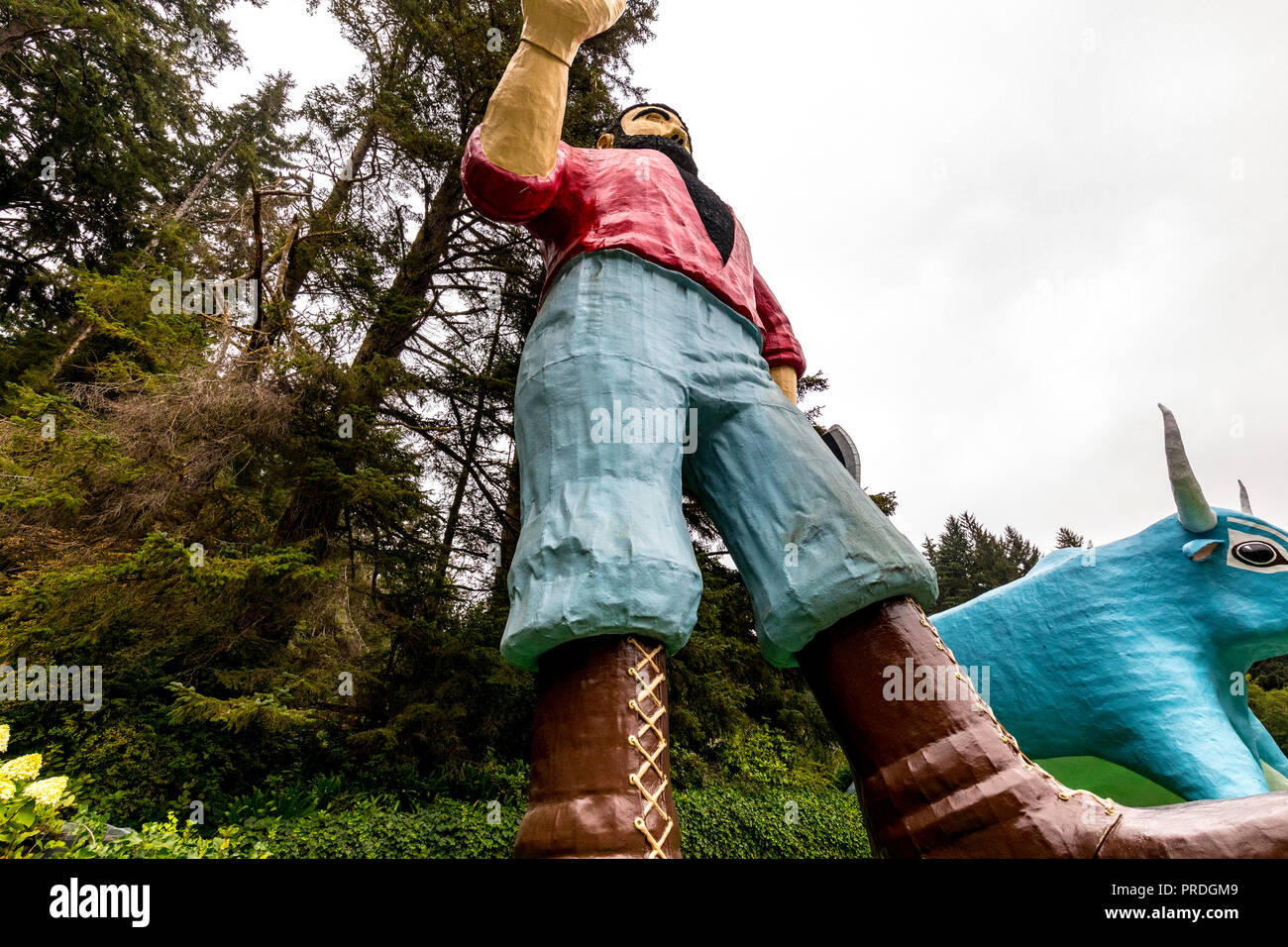Paul Bunyan and the trees of mystery near Klamath California USA Stock