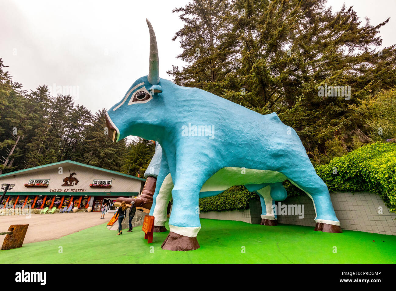 Paul Bunyan and the trees of mystery near Klamath California USA Stock Photo Alamy