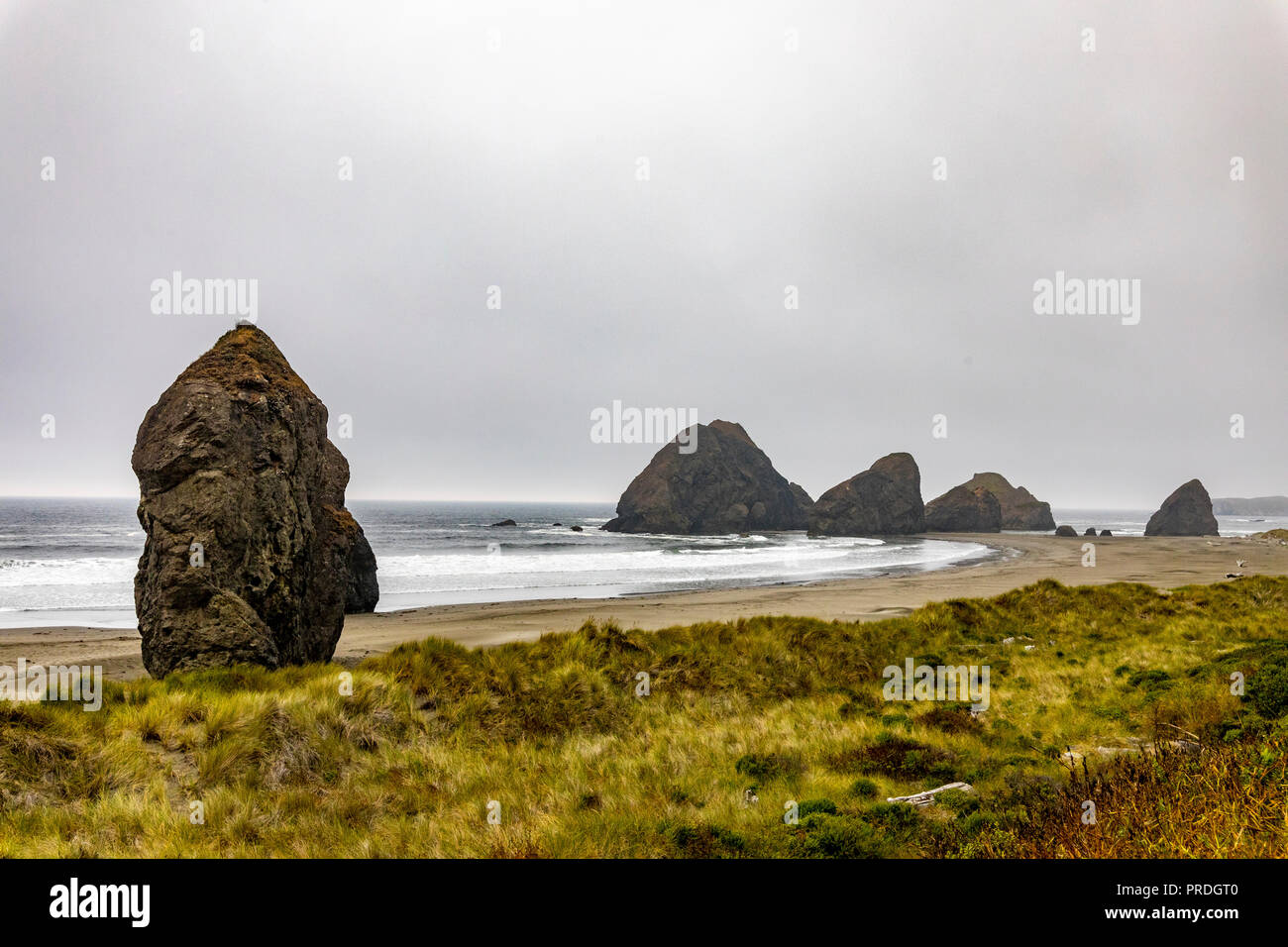 At the Pistol River Scenic Viewpoint, Gold Beach Oregon Stock Photo Alamy