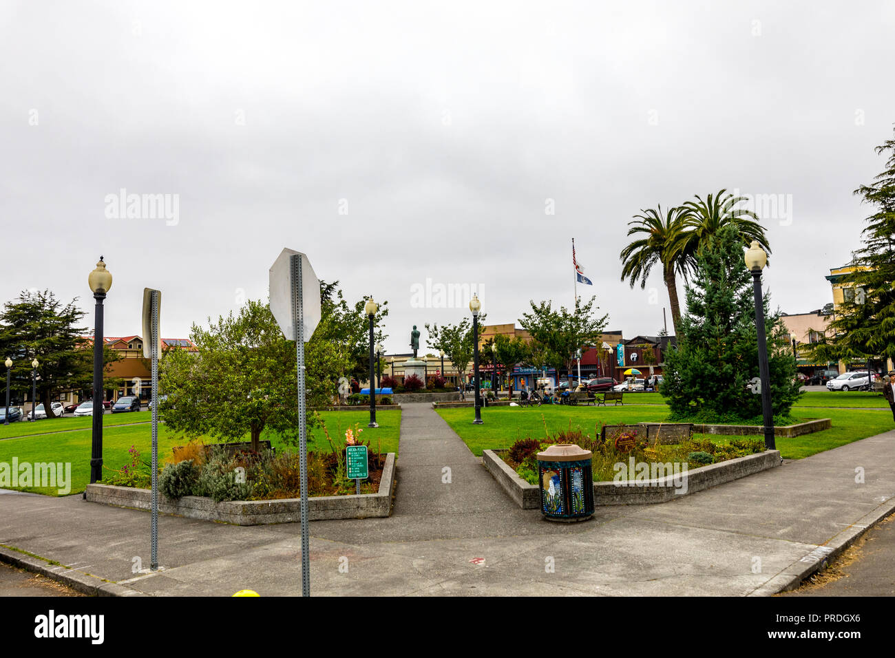 Shops and stores in downtown Arcata California Arcata on the California