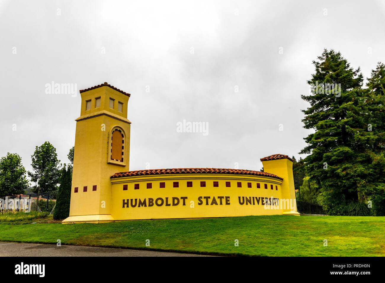Humbolt State University in Arcata on the California north coast Stock